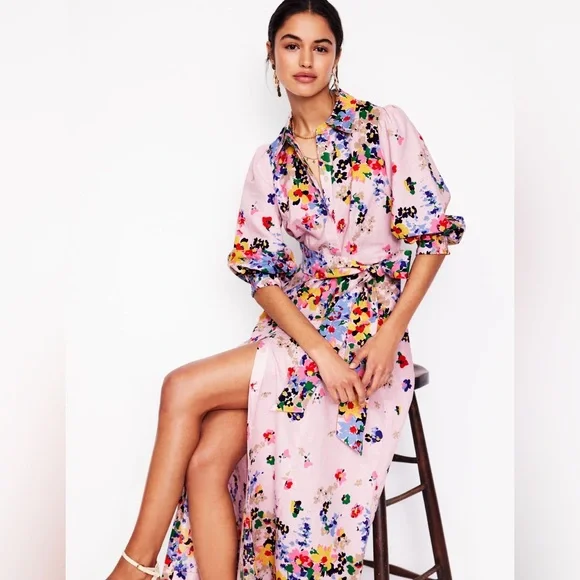 Boden | Dresses | Boden Clara Linen Blend Shirt Dress | Poshmark